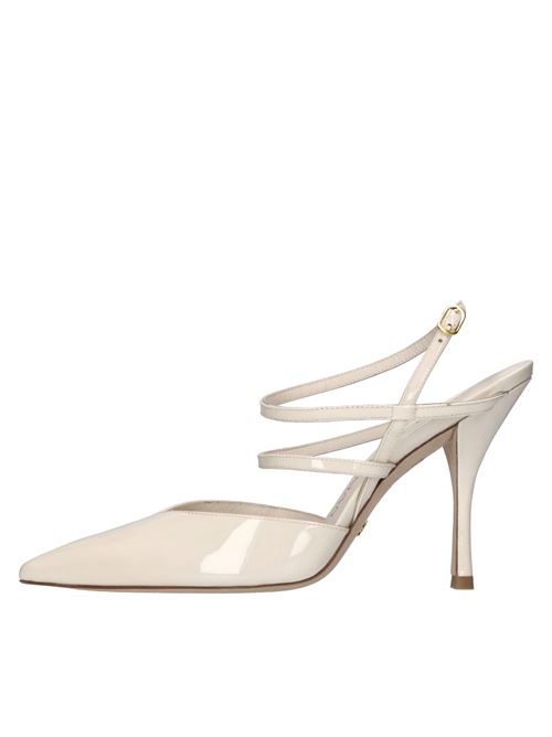 Décolleté slingback in vernice STUART WEITZMAN | STRAPEZE 100 4507314148SEASHELL